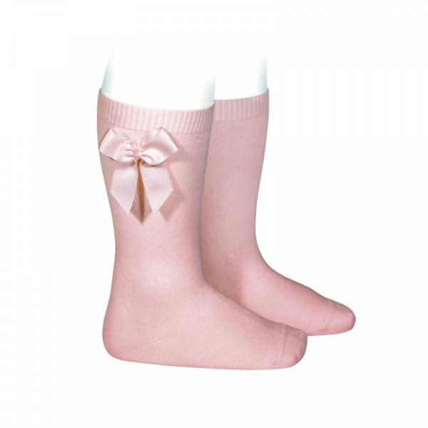 Condor knestrømper sløyfe gammel rosa